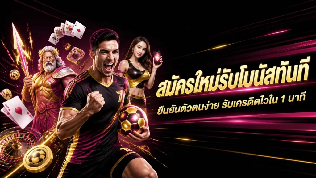 สมัครใหม่รับโบนัสทันที